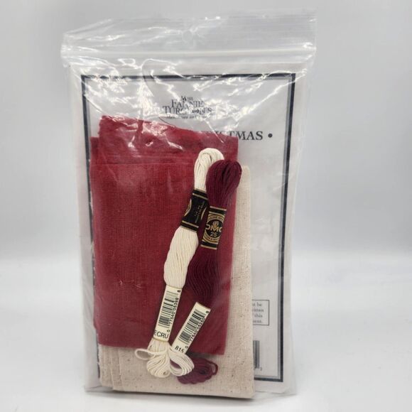 Redwork Christmas Stitchery Kit IJF140 Miss Fannie Turgeon's Hand Embroidery NEW - Picture 4 of 4